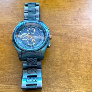 Gunmetal Steel Armani Exchange Wrist Watch